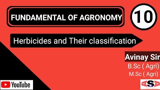 Herbicides and their classification [upl. by Einapets]