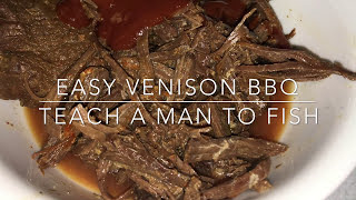 Venison Recipe  Canned Deer BBQ Ready Anytime  Deer BBQ n a Jar  Cooking Deer Meat [upl. by Yelyah]