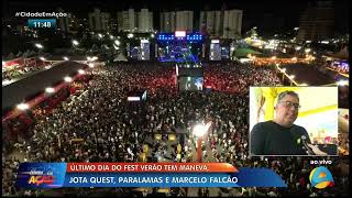 Cidade em Ação  Último dia do Fest Verão tem Maneva Jota Quest Paralamas e Marcelo Falcão [upl. by Adria428]