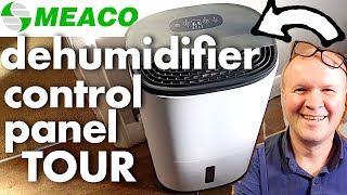 Brilliant MEACO DEHUMIDIFIER full control panel tour and instructions ARETE ONE [upl. by Gonick933]