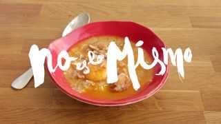 Receta BM Sopa de ajo con guarnición  BM Errezeta Baratxurizopa [upl. by Akiret355]