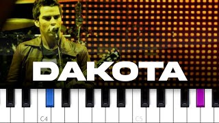 Stereophonics  Dakota piano tutorial [upl. by Assecnirp707]