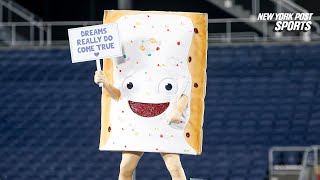 PopTarts Bowl becomes viral hit as mascot is eaten after Kansas State beats NC State [upl. by Sordnaxela]