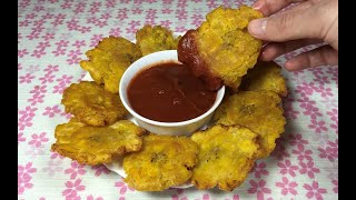 COMO HACER PLÁTANO VERDE FRITO O TOSTONES [upl. by Fredrick705]