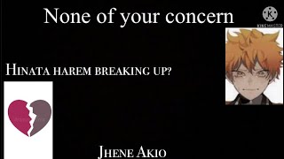 Hinata Harem breaking up  Hinata xlyric prank none of your concern by Jhene Akio [upl. by Wahs]