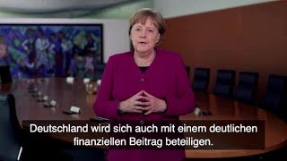 Merkel kündigt „deutlichen finanziellen Beitrag“ zur Entwicklung von CoronaImpfstoff an [upl. by Atinihs354]