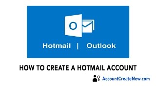 How To Create a New Hotmail Account  2018 [upl. by Atnicaj]