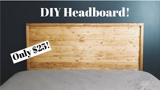 DIY HEADBOARD  25 HEADBOARD  EASY HEADBOARD DIY  MODERN WOOD HEADBOARD  HOW TO  EASY DIY [upl. by Frederick]