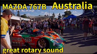 MAZDA 767B racing rotarysound in Australia [upl. by Ahsemal]