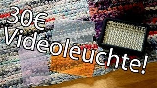 Review HD160 Videoleuchte 30€ [upl. by Elesig363]