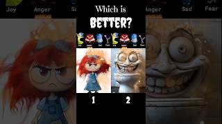 Which is better  inside out expressions 2 insideout digitalcircus [upl. by Aynodal]