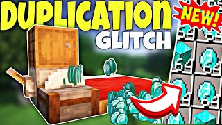 Working 121 Minecraft Any Item Duplication Glitch  Tutorial In Bedrock NEW GLITCH [upl. by Nadnerb]