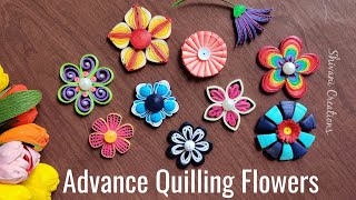 Advance Quilling Flowers In 10 Styles New Designs of Paper Quilled Flowers [upl. by Mcdowell169]