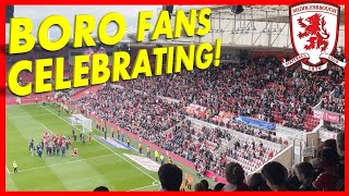 MIDDLESBROUGH 31 WATFORD  BORO FANS CELEBRATIONS AND LIMBS utb [upl. by Retluoc]