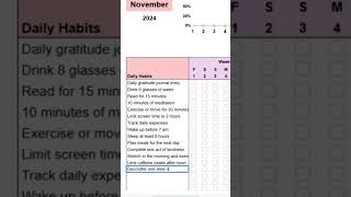Transform Your Daily Habits with This Habit Tracker Spreadsheet [upl. by Idnat]