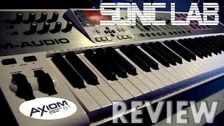 MAudio Axiom Air 61 Keyboard  SonicLAB Review [upl. by Ateerys]