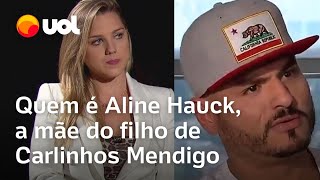 Carlinhos Mendigo preso Quem é Aline Hauck mãe do filho do humorista que deve R 246 mil em pensão [upl. by Haram]