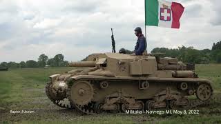 Semovente M41 da 7518 M1542 and Leopard 1 – Exhibition Run [upl. by Eba]