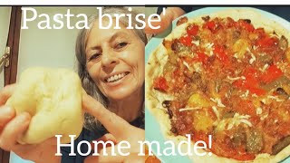 Pasta brise VEGal vino bianco No uovano burro 🤩🍾cucinavegetarianaricettevegantortasalata [upl. by Naivatco]