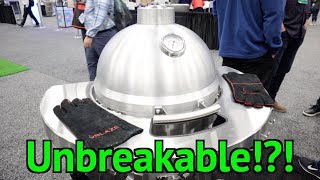 Big Green Egg vs Blaze Kamado  How are they different Aluminum vs Ceramic Kamado  HPBExpo 3 [upl. by Noslen429]