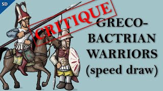 Greco Bactrian Warriors speed draw [upl. by Gerdy]