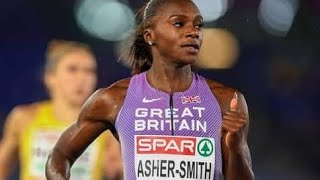 Dina AsherSmith 🇬🇧 wins the European 100m gold once again 😊🤩 1099🤩 the only athlete to run sub11 [upl. by Adyol]