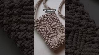 Macrame Phone Bag [upl. by Ohcirej]