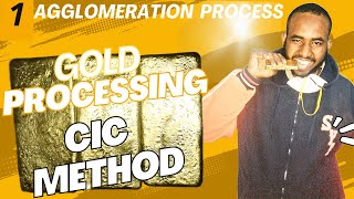 Gold Processing via Heap Leaching  1 Agglomeration Process  Cic Method  Step by Step [upl. by Aicelaf]