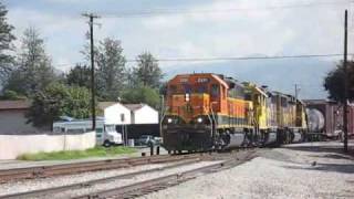 Santa Fe BNSF Pasadena Local at Azusa CA [upl. by Manwell]