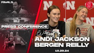 Nebraska Volleyball Bergen Reilly amp Andi Jackson before facing No 7 Wisconsin Oct 29 2024 [upl. by Bora]