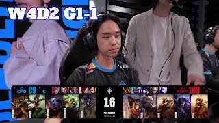 C9 vs 100  Game 1  Week 4 Day 2 S14 LCS Summer 2024  Cloud 9 vs 100 Thieves G1 W4D2 Full Game [upl. by Etiam]