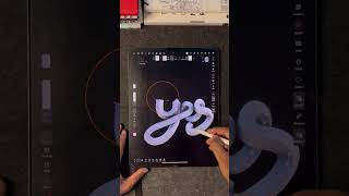 Video of creating monoline 3D Typography nomadsculpt ipadproart asmr [upl. by Yregerg]