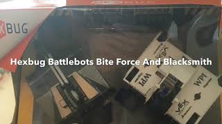 Hexbug Battlebots Bite Force And Blacksmith New Hexbug Battlebots [upl. by Nitsrek]