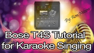 Bose T4S ToneMatch Tutorial for Karaoke Singing Settings  Hindi Gujarati Bollywood [upl. by Litch]