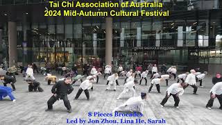 8 Pieces Brocades Kicks Off the 2024 Sydney MidAutumn Tai Chi Festival [upl. by Iclehc465]