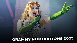 grammy nominations 2025  2025 grammy nominations  usa [upl. by Enelam]