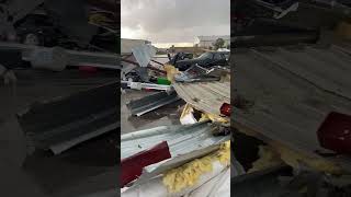 Omaha Nebraska April 2024 tornado damaged aircraft at Eppley Airfield [upl. by Abby]