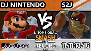 STR 2016 SSBM  DJ Nintendo Mario Vs Tempo  S2J  Falcon Smash Melee Top 8 Qualifer [upl. by Keele]