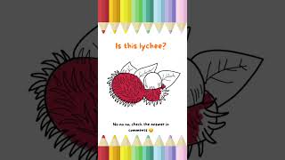 lychee or what  easy drawing cute drawing fun art ideas kids craft ideas [upl. by Enimrej]