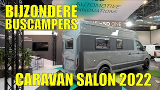 DEZE BIJZONDERE BUSCAMPERS ZIJN HET BEKIJKEN WAARD  Caravan Salon Düsseldorf 2022  Campingtrend [upl. by Leuqram31]