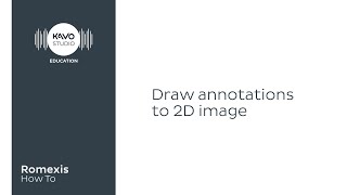 Romexis How To Draw annotation to 2d images [upl. by Annaujat890]