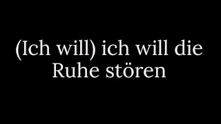 Ich Will  Rammstein Lyrics [upl. by Leong]