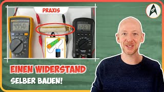 Experiment quotWiderstand selber bauenquot  Lerne Elektronik [upl. by Samled39]