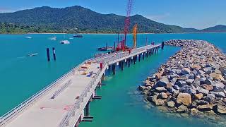 Clump Point Jetty Construction Timelapse [upl. by Tim]