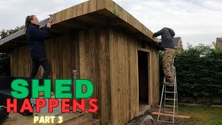 DIY Shed Build  A Roof In Under 5 Hours [upl. by Alleon399]