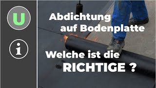 Abdichtung auf Bodenplatte  Welche ist die Richtige   Peter Wohlfarth [upl. by Atauqal469]