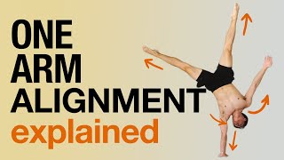 Master Your One Arm Handstand Alignment  MASTERCLASS handbalance onearmhandstand alignment [upl. by Cayser]