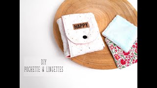 Coudre des lingettes et leur pochette tuto facile lingettes [upl. by Swithin278]