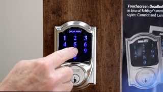 Factory Reset Procedure  Schlage Connect and Schlage Sense Deadbolt [upl. by Annahvas319]