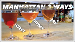 How To MAKE A MANHATTAN Cocktail 3 Ways [upl. by Van]